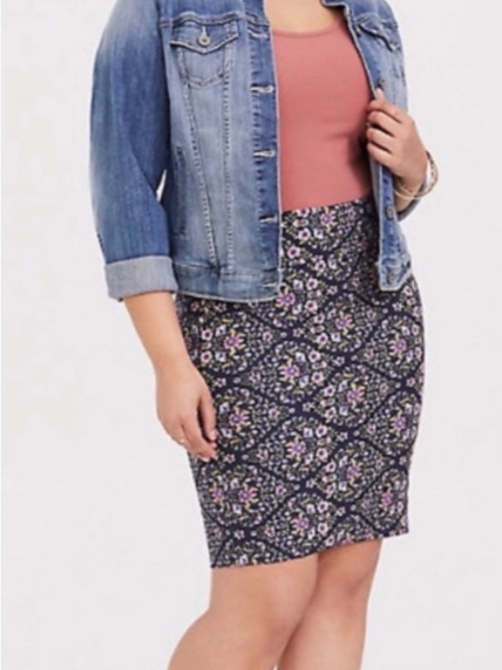 Torrid Cottagecore Floral Pencil Skirt Size M/L (Torrid 00)